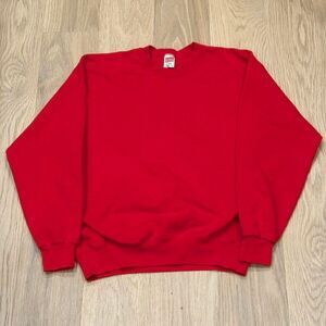 Vintage Soffe Sweats Mens Red Blank Sweatshirt EUC Size M